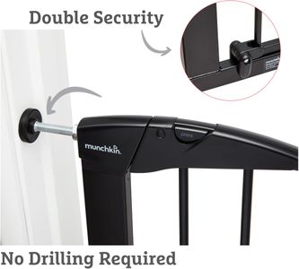 Munchkin Maxi-Secure Safety Gate, Black, 76-82cm Adjustable