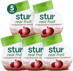 Stur Liquid Water Enhancer | Pomegranate Cranberry | Naturally Sweetened | High in Vitamin C & Antioxidants | Sugar Free | Zero Calories | Keto | Vegan | 5 Bottles, Makes 120 Drinks
