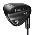 Mile High Life | Entry Level Golf Sand Wedge Sets | Beginner’s Golf Gap Wedge Sets | Lob Wedge Golf Clubs for Men & Women (62 Degrees(Black Titanium Layer))