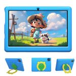 HighJoy Kids Tablet 10 inch Android 13 Tablet for Kids, Quad-Core 6GB RAM 64GB ROM 5MP+8MP Camera 5000mAh Battery, Parental Control, WIFI, Bluetooth, 12-month warranty (Blue)