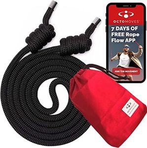 OCTOMOVES Flow Rope Exercise Rope with Training Modules for Overall Balance [1.1 lb] – High-Performance, Double-Braid Workout Rope Handcrafted in Europe – Adjustable-Length Training Ropes Fitness