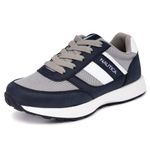 Nautica Kids Boys Casual Lace-Up Fashion Sneakers Oxford Comfortable Walking Shoe (Big Kid - Little Kid - Toddler), Grey Navy-runout, 2 US Little Kid