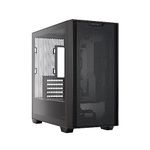 ASUS A21 Micro-ATX Case Black Edition Supports Graphics Cards up to 380mm, 360mm Coolers, & Standard ATX PSUs, Porous Front-Panel Mesh, Compatible with New BTF Hidden Connector Technology