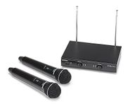 Samson Stage 200 Handheld Dual-Channel Wireless System with Two Q6 Dynamic Microphones, Group D