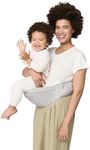 Ergobaby All Carry Positions Baby Carrier Hip Seat with Enhanced Lumbar Support (7-45 Lb), Lift Hip Seat, Pearl Grey