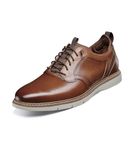 STACY ADAMS Men's Sync Lace Up Oxford, Cognac, 10 Wide