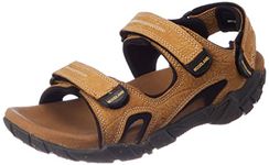 Woodland Men's Camel Leather Sandal-7 UK (41 EU) (GD 3250119NW)