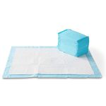 Amazon Basics Dog and Puppy Pads, Heavy Duty Absorbency Pee Pads with Leak-proof Design and Quick-dry Surface for Potty Training, X-Large (28 x 34 Inches) - Pack of 50