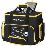 INSMEER 55 Cans/45L Large Soft Side Cooler with Hard-Bottom 100% Leak-Proof/Portable/Insulated/Collapsible Lunch Cooler Bag/glaciere for Camping,Beach,Picnic,Grocery Shopping,Road Trip