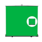 【Wider Style】 RAUBAY 78.7 x 78.7in Large Collapsible Green Screen Backdrop Portable Retractable Chroma Key Panel Photo Background with Stand for Video Conference, Photographic Studio, Streaming