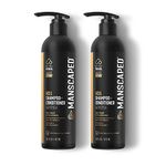 MANSCAPED® 2 In 1 Shampoo & Conditioner, UltraPremium Formula Infused with Sea Kelp, Coconut Water, Aloe for Nourishing and Hydrating Hair (473 ml), 2 Pack