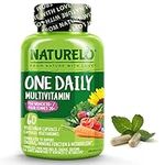 NATURELO One Daily Multivitamin for Women 50+ (Iron Free) - Menopause Support for Women Over 50 - Whole Food Supplement - Non-GMO - No Soy - 60 Capsules | 2 Month Supply