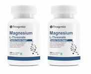 Trexgenics MAGNESIUM L-THREONATE Next Generation Bioavailable Magnesium, Cognitive Function & Brain Health Support (30 Veg. Capsules) (Pack of 2)