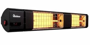 DR. INFRARED HEATER DR-239 3000W Indoor & Outdoor Infrared Patio Heater, Wall or Ceiling Mount, IP55 Weatherproof, Commercial or Residential, 220V-240V Electric Heater with Remote & Mounting Ki