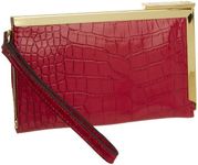 Anne Klein Color Rush Frame Wallet, Strawberry, One Size