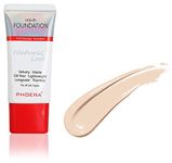 AQUAPURITY PHOERA Full Coverage Foundation New Formula Waterproof Long Lasting Oil Free Velvet Matte Liquid Foundation for Oily Skin Flawless Makeup Base Cream Concealer (104B Sand Beige…)