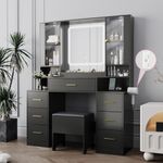 BORNOON Makeup Vanity with LARGE Li