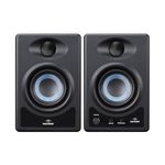 hayden E-3.5BT 3.5" Near Field Studio Monitors with Bluetooth, 50W Class AB Power, 1" Silk-Dome Tweeter, Woven Composite Woofer, and Tuning Controls - Pair