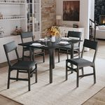 HUAHUU Dining Table Set for 4, Exte