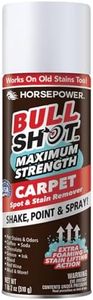 Bull Shot MAX Strength Carpet Spot & Stain Remover by Horsepower, AS-SEEN-ON-TV, Made In US, Just Point & Spray, Stain-Lifting Foam Action, Pet Stains & Odors, Coffee, Wine, New & Old Stains & More