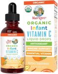 Infant & Baby Vitamin C Supplement | USDA Organic Vitamin C Liquid Drops for Infants | Ages 6-12 Months | Immune Support Supplement | Overall Health | Vegan | Non-GMO | Gluten Free | 2 Fl Oz