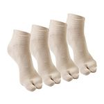 Supersox Ankle Thumb Socks for Women, Made with Breathable, Anti Odour & Moisture Absorbent Combed Cotton with a Extra Durable Welt, Ideal For All Day Wear (Pack Of 4) (Multicolor 2)