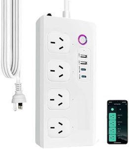 Jinvoo Matter Smart Power Strip, Extension Cord, Surge Protector, Compatible with Alexa, Apple Home, Google