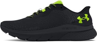Under Armour Men's HOVR Turbulence 2 Wide Running Shoe, (003) Black/Black/High Vis Yellow, 8.5