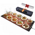 2026 Upgraded XXL Extra Large Warming Mat for Food with Heat Resistant Pad, 36”x15” Electric Food Warmer for Parties Buffet with 6 Preset Modes, Dual Temprature Display, Child Lock & Auto Shut-Off