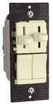 Legrand-Pass & Seymour legrand - Pass & Seymour LSDC163PLAV Fan and Light Dual Control Single Pole Dimmer, Light Almond