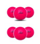 jaspo T-20 (Pack of 6) PVC Soft Material Cricket Ball 110 Gm Colour Pink, Indoor and Outdoor Play (pk of 6)