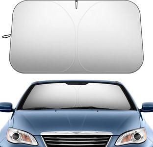 Car Sunshade, Windshield Sun Shade, Inner Windscreen, Car Accessories, 142 x 80 cm, UV Protector, Reflective, Foldable, Car Interior Sun Shade for Most Vehicles