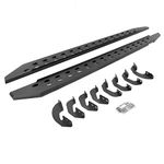 Go Rhino 69443687SPC RB20 Slim Line Running Boards with Brackets Kit - Crew Max Only for Toyota 22-24 Tundra (Crew Cab Pickup)