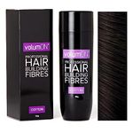 Volumon Professional Hair Building Fibres- Hair Loss Concealer- COTTON- 28g- Get Upto 30 Uses- CHOOSE FROM 8 HAIR SHADES COLOURS (Dark Brown)