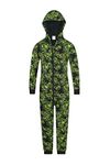 ThePyjamaFactory Video Game Controller Gaming Green Sleepsuit (11-12 Years)