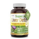 Herba Liver Detox Supplement - 60 Vegetable Capsules | Liver Cleanse Formula with Milk Thistle and 6 Other Ingredients | Liver Support Supplement to Support Liver Functions | Made in Canada