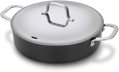 Alva Maestro Ceramic Nonstick Saute Frying Pan Skillet with Lid Non Toxic Oven Safe 9.5" PFAS, PFOA & PFTE Free, for Cooking Pan Set, Induction Safe, Add to Your Pots and Pans Set Cookware