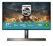 PHILIPS Gaming 279M1RV - 27 Inch 4K 144Hz Console Gaming Monitor, 1ms, Nano IPS, DTS sound, Speakers, Height Adjust (3840 x 2160 @ 144Hz HDMI 2.1 / DP 1.4 / USB-C/USB 3.2)