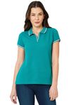 Wear Your Opinion Women's Regular Fit Polo Shirt Tealblue M