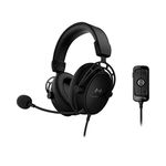 HyperX Cloud Alpha S Gaming Headset for PC and PS4, 7.1 Surround Sound, Adjustable Bass, Dual Room Drivers, Chat Mixer, Background Noise Cancelling Microphone, Black