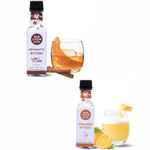 Bab Louie & Co. Combo Aromatic Spiced & Orange Bitters | Non-Alcoholic Craft Bitters (120ml Each) | Distinct Aromatic Notes | Old Fashioned, Dutchess, Gin and Tonic based Cocktails