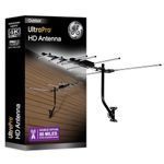 GE Outdoor TV Antenna, Supports 4K 1080P VHF UHF, Yagi Style Design, Long Range HD Digital OTA Antenna, Weather Resistant, J-Mount Included, Multiple TV Support, 33685