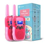 TekHome Toys for 3-12 Year Old Girls, Walkie Talkies Kids,Christmas Birthday Gifts for Girls Age 5 6 7 8,22 Channels Walky Talky for Children Camping, Hunting,Two Way Radio, 3 Miles.