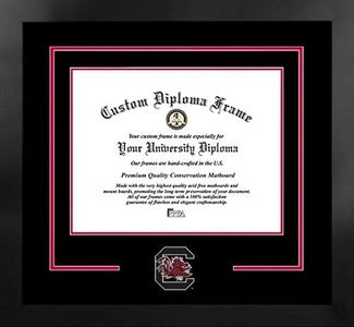 South Carolina Gamecocks 11w x 14h Spirit Diploma Manhattan Black Frame with Bonus Campus Images Lithograph (Value Savings $59)