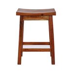 SH Furniture Solid Sheesham Wood Luxury Wooden Stool, Side Stool for Home Kitchen, Living Room, Wooden Stool, Solid Wood Stool, Seating Stool, Sitting Stool, Brown Finish