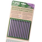 Bathroom Biological Drain Cleaning Lavender scent Sticks Pack of 12 – 1-Year Supply of Enzyme-Activated Drain Cleaner Sink Sticks & Odour Remover – Natural Sustainable Enzyme Cleaner from Plumbo