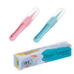 AHC Nasal Tweezer/Nose Cleaner/Nose Plucker to Remove Struck Dust Particles & Mucus From Baby Nose (Blue + Pink)