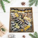 Cheese & Honey Hamper Gift Set - Selection of 6 Different Cheeseboard Varieties & 6 Honey Jars. Cheese Gift Set for Him & Her | 24 Ilchester Cheese Individually Wrapped Portions & Honey Food Hamper