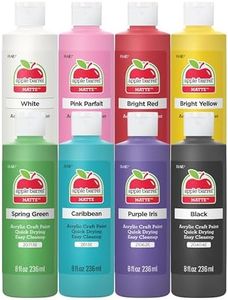 Apple Barrel Acrylic Craft Paint Set, Matte Finish, Set of 8, 8 Fl Oz (Pack of 8), Assorted