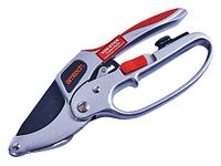 Amtech U0485 4-in-1 Deluxe Ratchet Pruner, Secateurs Includes Oil Sponge, Knife Blade & Sharpener